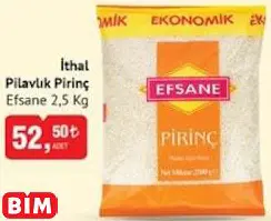 EFSANE İTHAL PİLAVLIK PİRİNÇ EFSANE İTHAL PİLAVLIK PİRİNÇ
